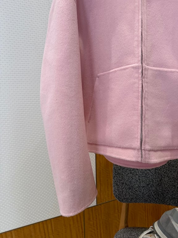 Acne Studios Fairy Tales Wool Zip-Up Hoodie Pink - 8