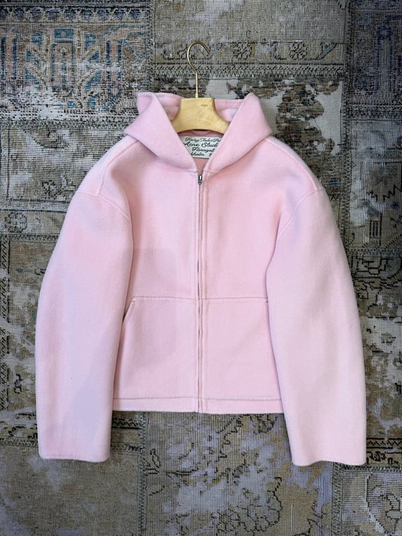 Acne Studios Fairy Tales Wool Zip-Up Hoodie Pink - 10