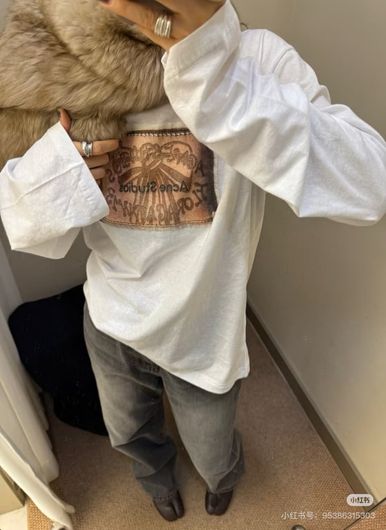 Acne Studios Floragatan 13 Long Sleeve White - 3