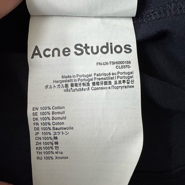 Acne Studios Distressed Logo Long Sleeve - 9