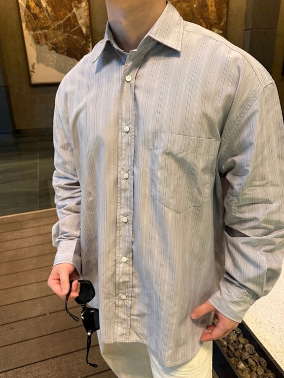 Acne Studios 6C949-60L Striped Shirt - 7