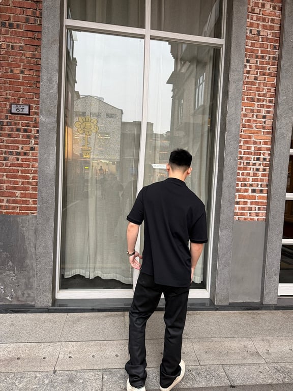 Acne Studios Logo Embroidery Polo Shirt - 7