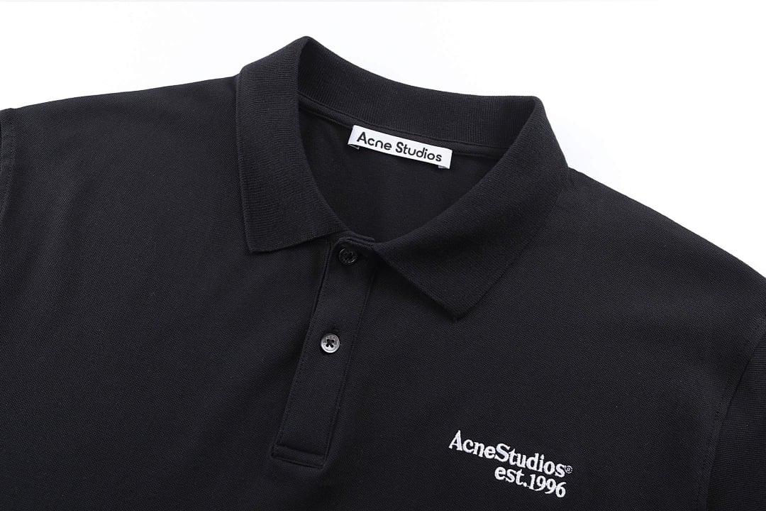 Acne Studios Logo Embroidery Polo Shirt - 10