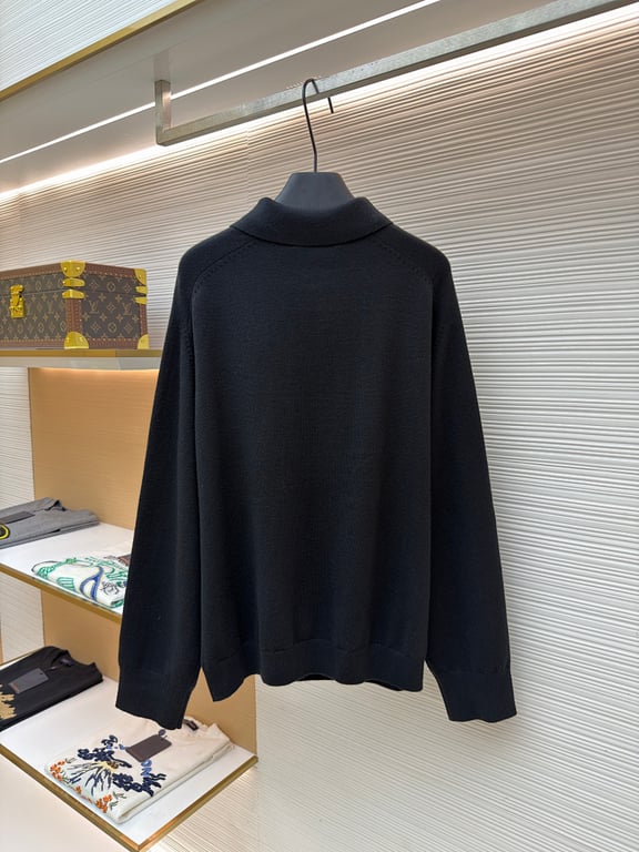 Acne Studios Wool Long-Sleeve Polo - 20
