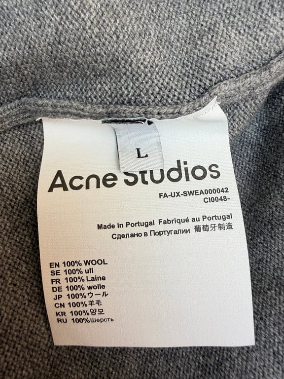 Acne Studios Wool Long-Sleeve Polo - 7