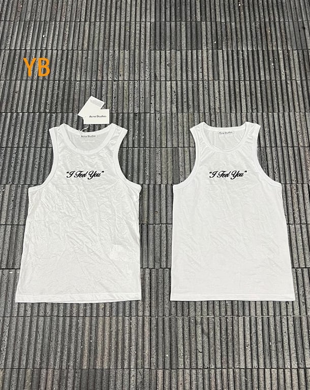 Acne Studios "I Feel You" Tank Top White - 4