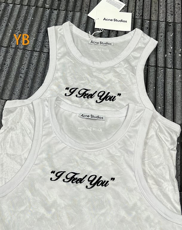 Acne Studios "I Feel You" Tank Top White - 6
