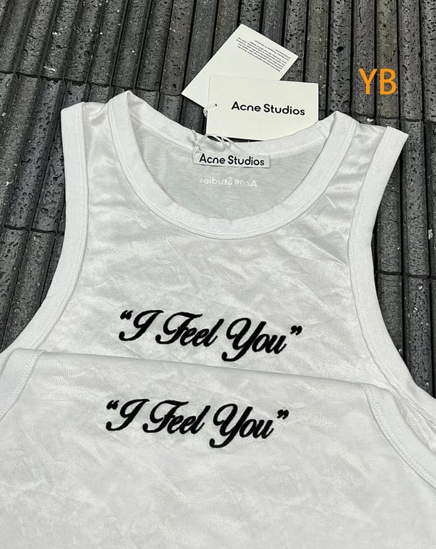Acne Studios "I Feel You" Tank Top White - 8