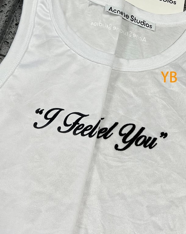 Acne Studios "I Feel You" Tank Top White - 9