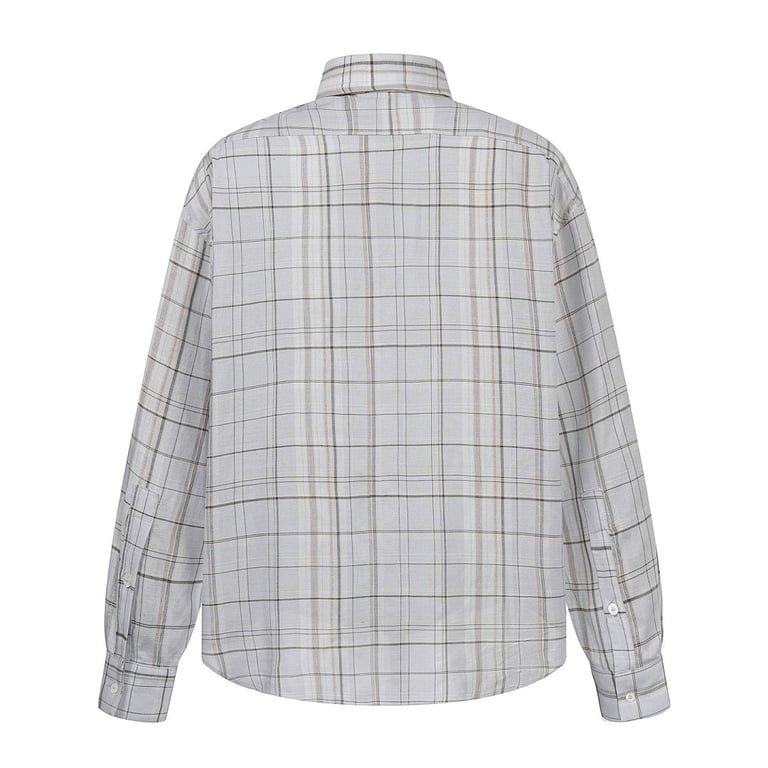 Acne Studios Plaid Bow Shirt 3086-41L - 6