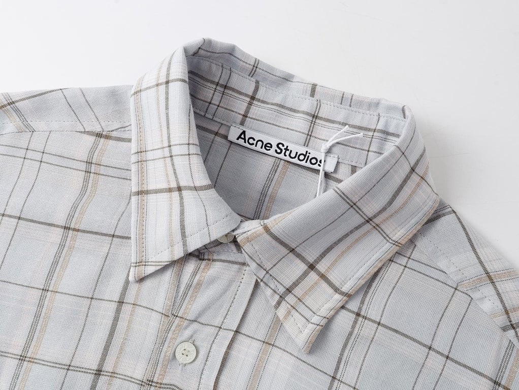 Acne Studios Plaid Bow Shirt 3086-41L - 7