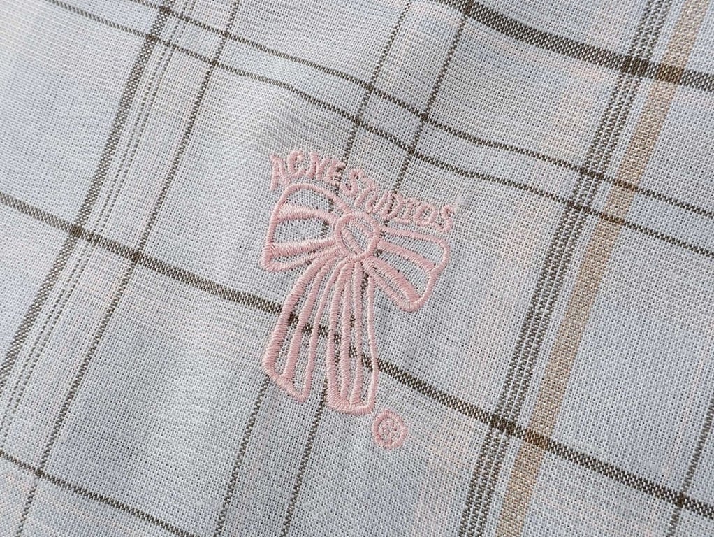 Acne Studios Plaid Bow Shirt 3086-41L - 10