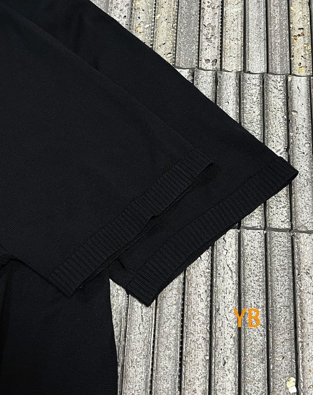 Acne Studios Script Logo Knit T-Shirt Black 526085−51L - 13