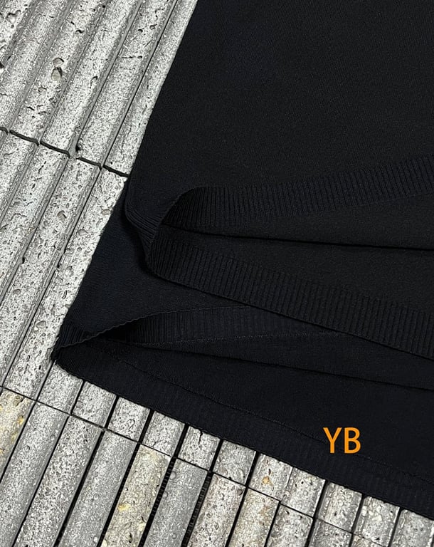 Acne Studios Script Logo Knit T-Shirt Black 526085−51L - 14