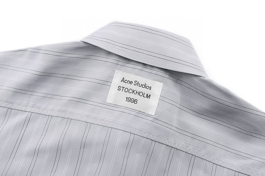 Acne Studios Striped Long Sleeve Shirt Grey 526060-51L - 11