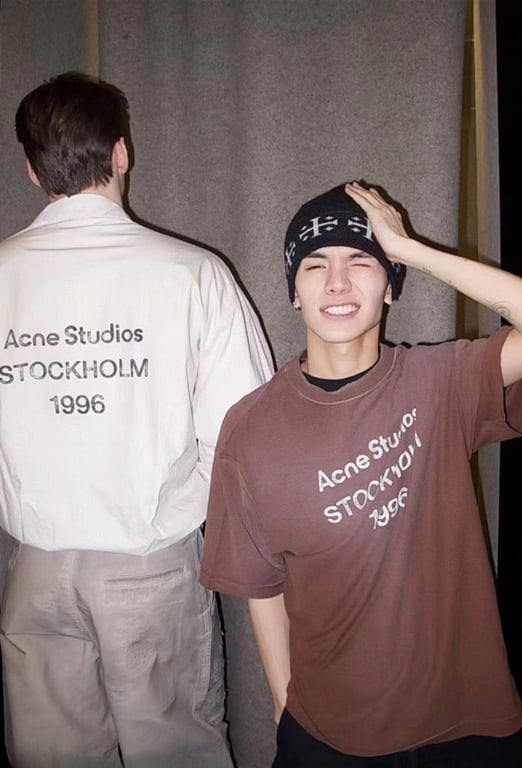 Acne Studios Stockholm 1996 Graphic T-Shirt Brown - 7