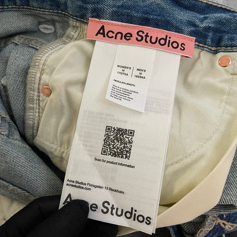 Acne Studios 6C956-60L Distressed Denim Shorts - 13