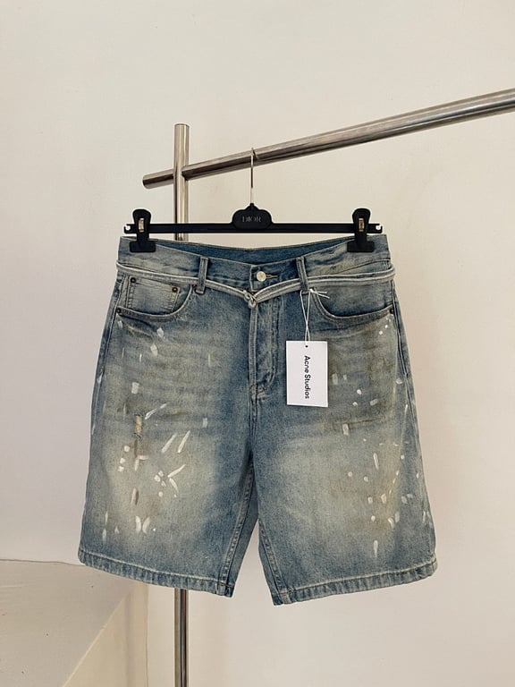 Acne Studios 6C956-60L Distressed Denim Shorts - 5