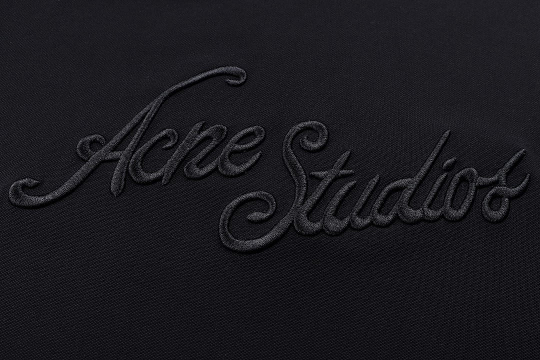 Acne Studios Embroidered Logo T-Shirt Black - 11