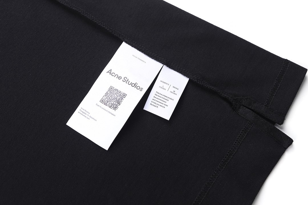 Acne Studios Embroidered Logo T-Shirt Black - 13