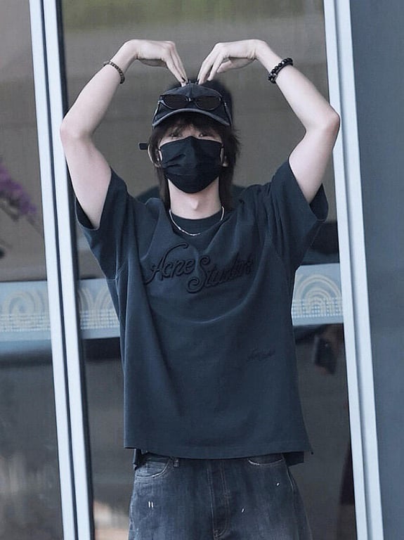 Acne Studios Embroidered Logo T-Shirt Black - 3