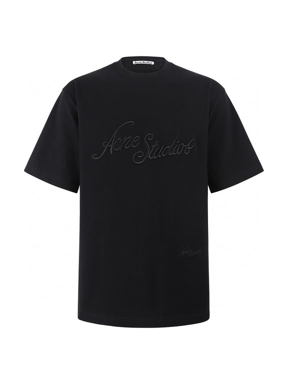 Acne Studios Embroidered Logo T-Shirt Black - 6