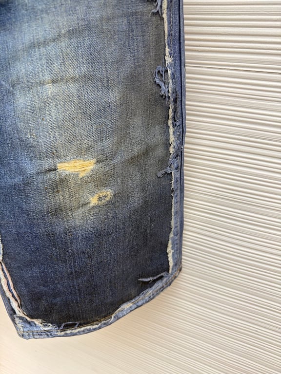 Acne Studios 6C967-60L Distressed Denim Shorts - 11