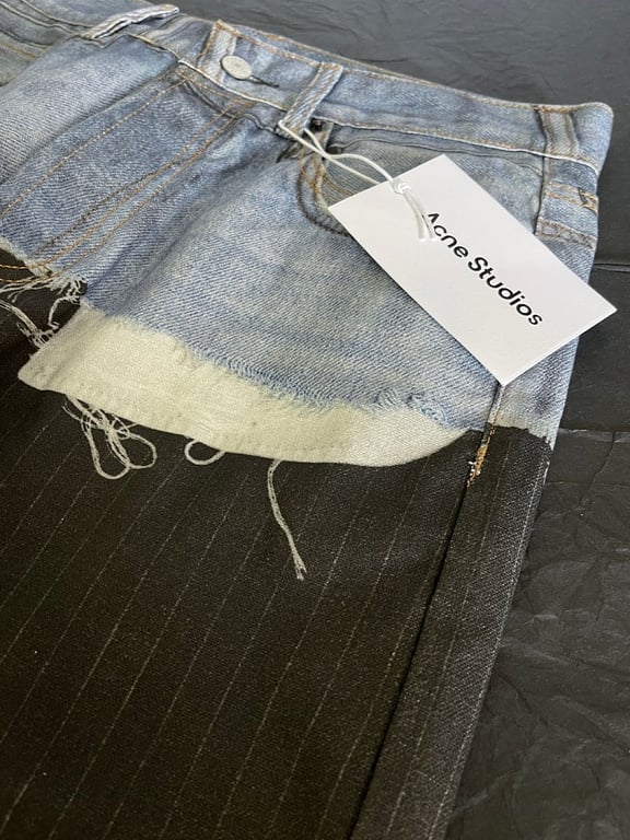 Acne Studios Hybrid Pinstripe Jeans 6C962-60L - 12