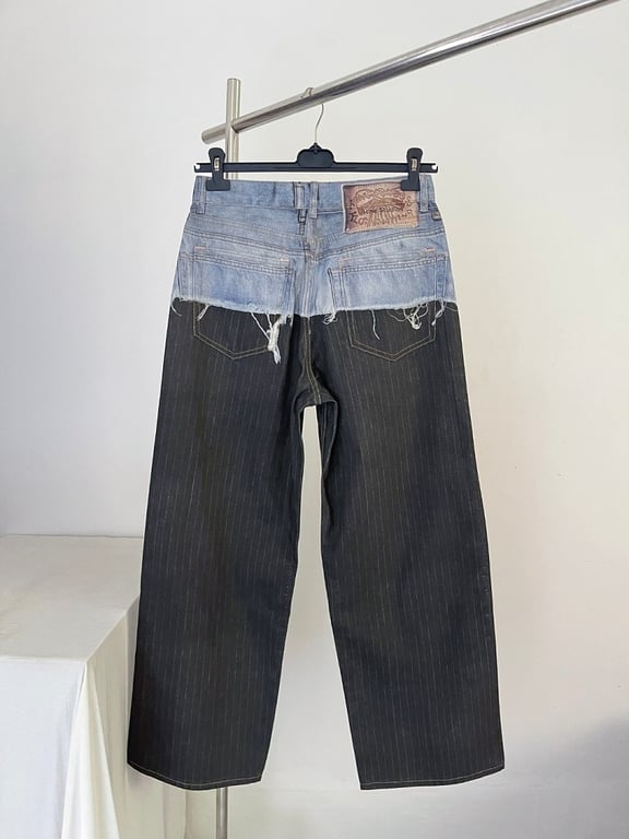Acne Studios Hybrid Pinstripe Jeans 6C962-60L - 13