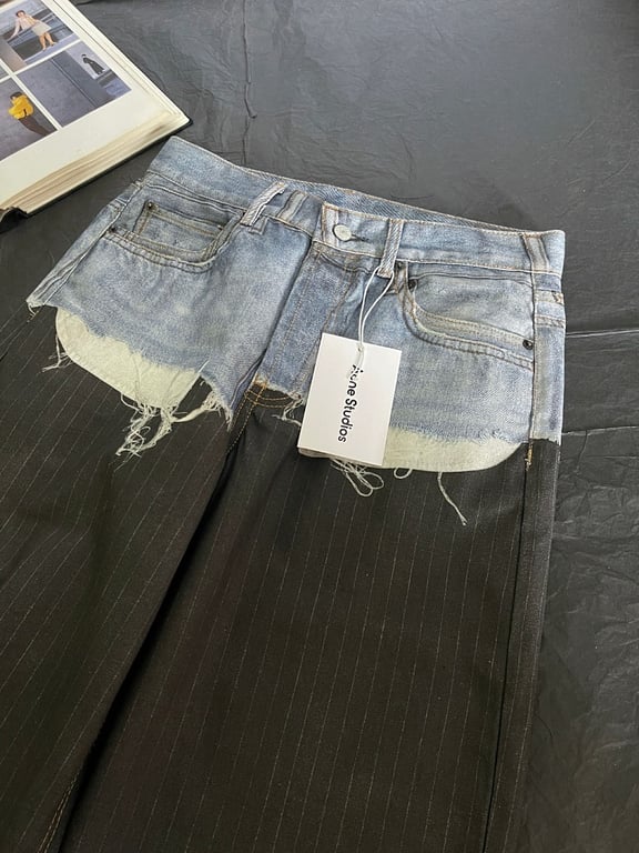 Acne Studios Hybrid Pinstripe Jeans 6C962-60L - 7