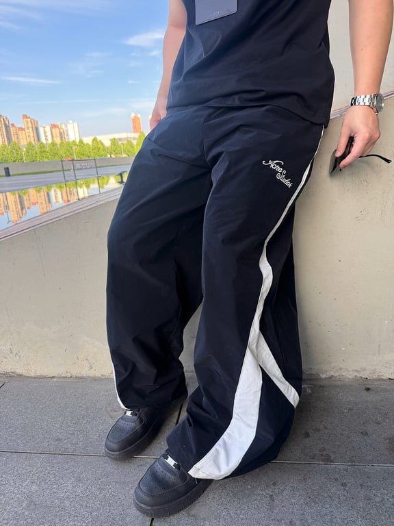 Acne Studios 6B811-60L Wide-Leg Track Pants - 4