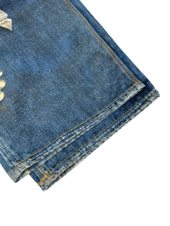 Acne Studios 6B851-60L Trompe L'oeil Printed Jeans - 12