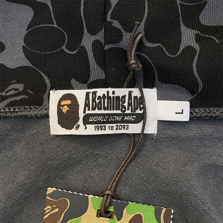 BAPE Shark Full Zip Hoodie Black Camo - 11