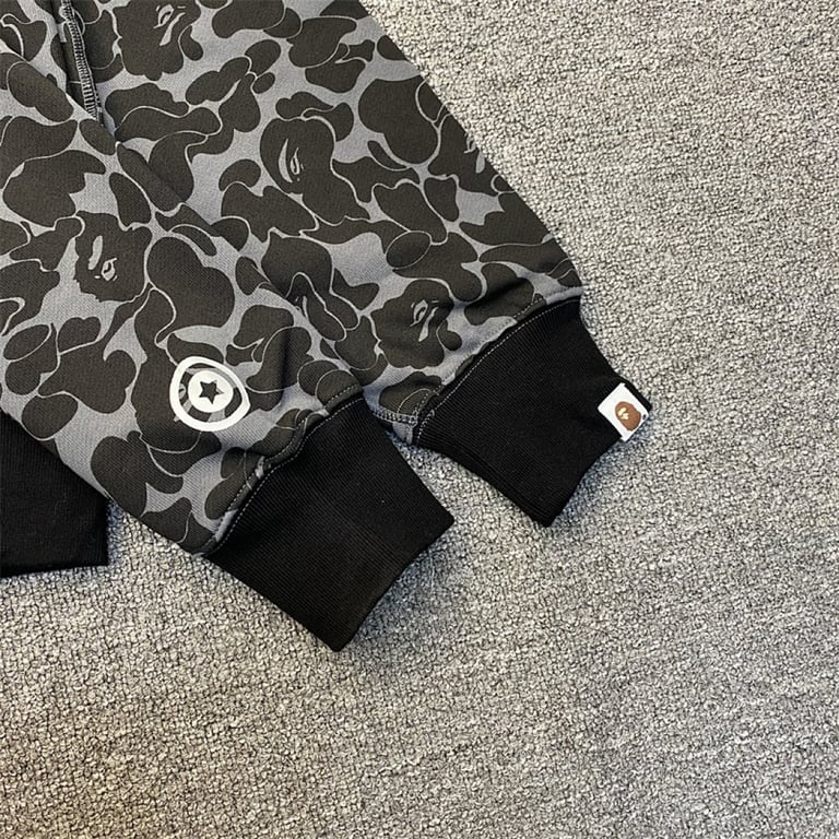 BAPE Shark Full Zip Hoodie Black Camo - 13