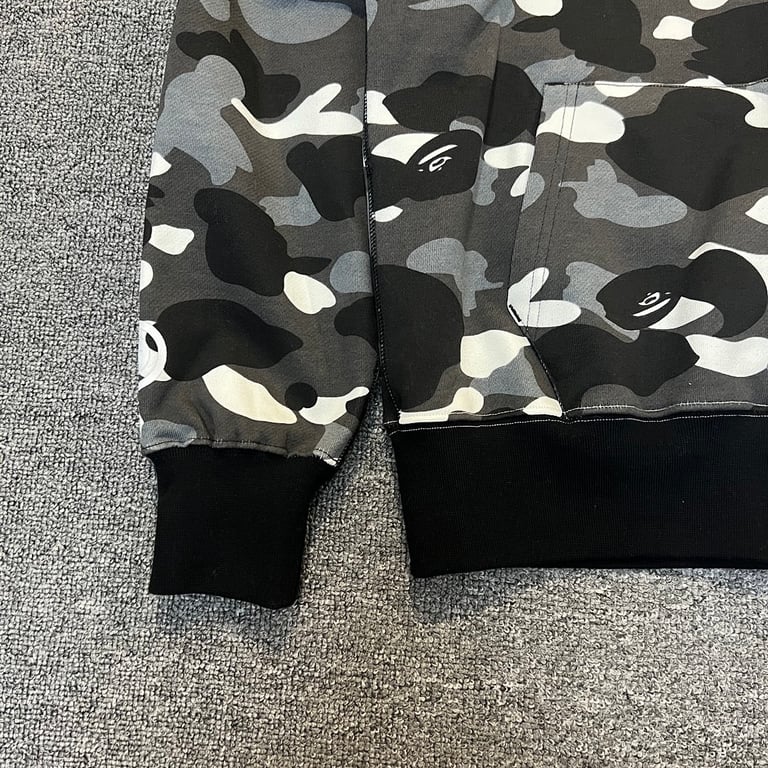 BAPE Shark Full Zip Hoodie Split Camo - 8