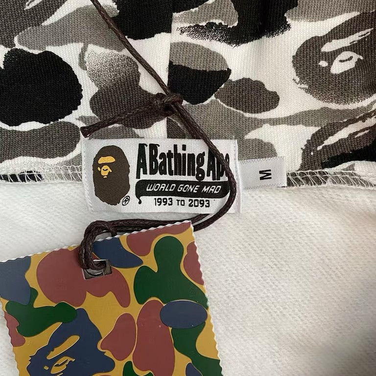BAPE Shark Full Zip Hoodie Grey Camo - 9