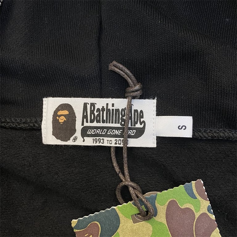 BAPE Shark Full Zip Hoodie Camo Sleeve - 17