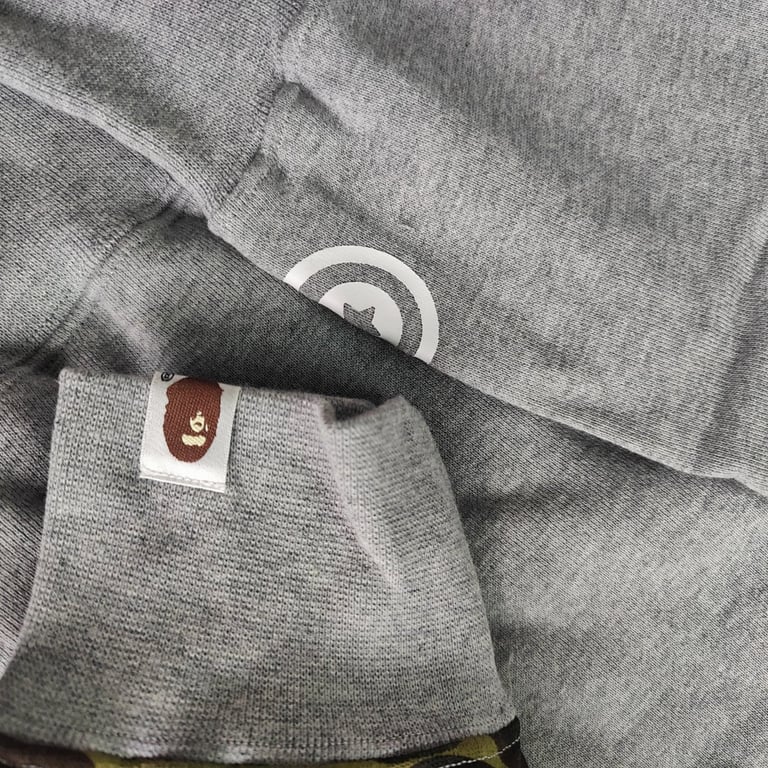 BAPE Shark Full Zip Hoodie Camo Sleeve - 35