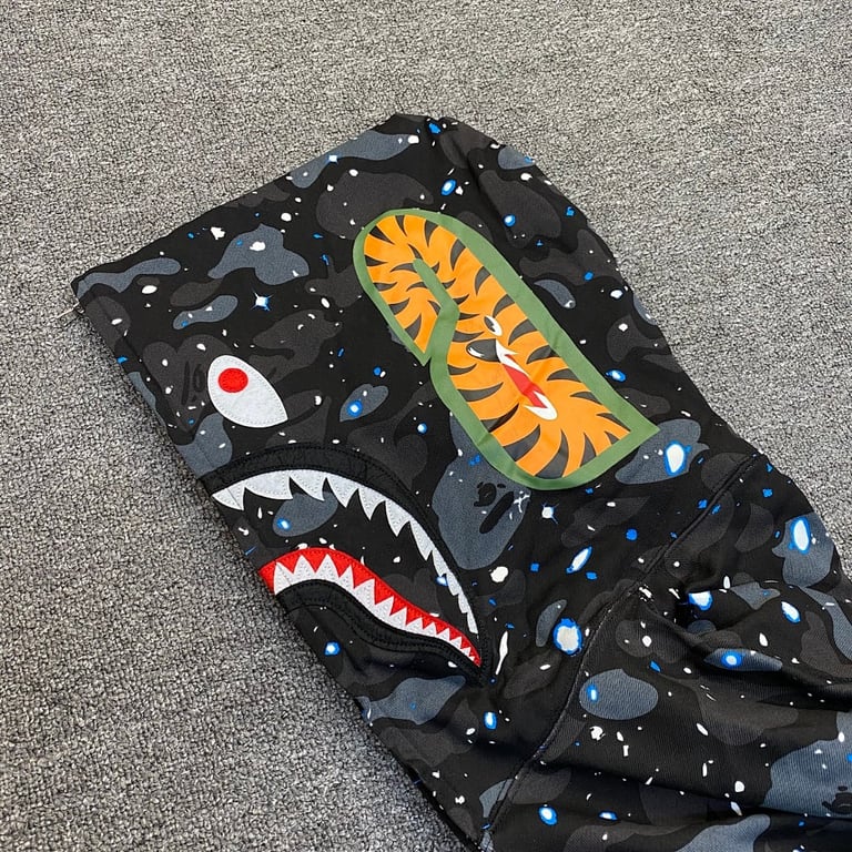 BAPE Shark Full Zip Hoodie Camo White - 20