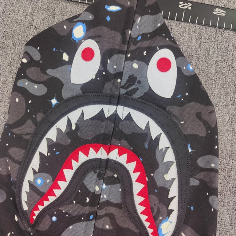 BAPE Shark Full Zip Hoodie Camo White - 29