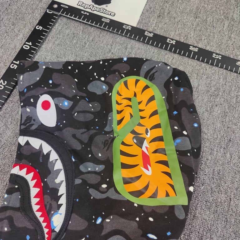 BAPE Shark Full Zip Hoodie Camo White - 31