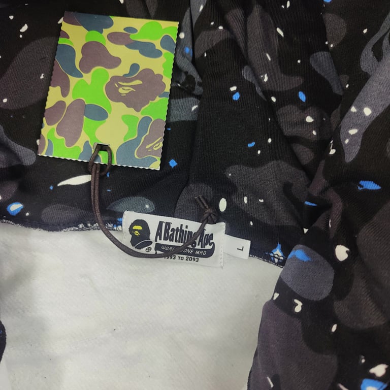 BAPE Shark Full Zip Hoodie Camo White - 32