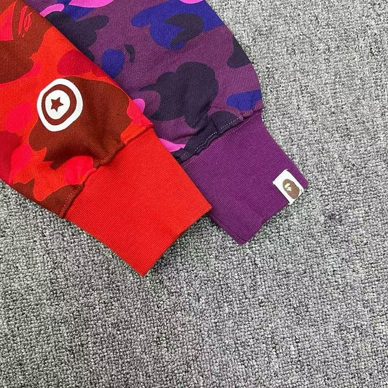 BAPE Shark Full Zip Split Camo Hoodie - 16