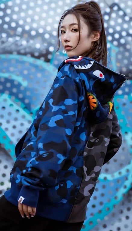BAPE Shark Full Zip Split Camo Hoodie - 22