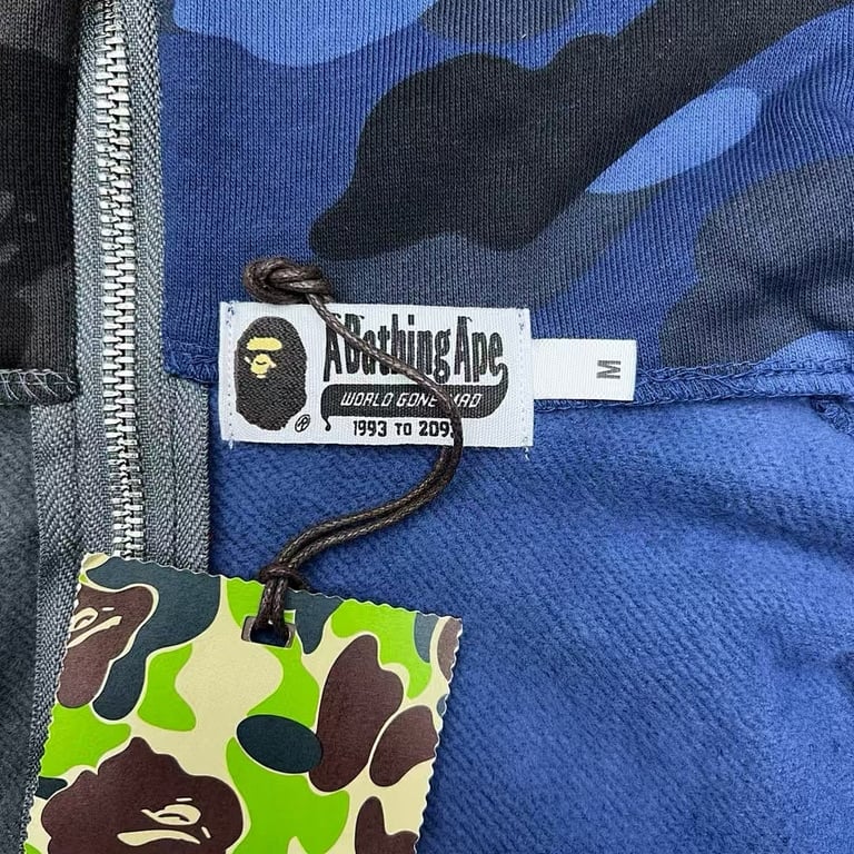 BAPE Shark Full Zip Split Camo Hoodie - 6