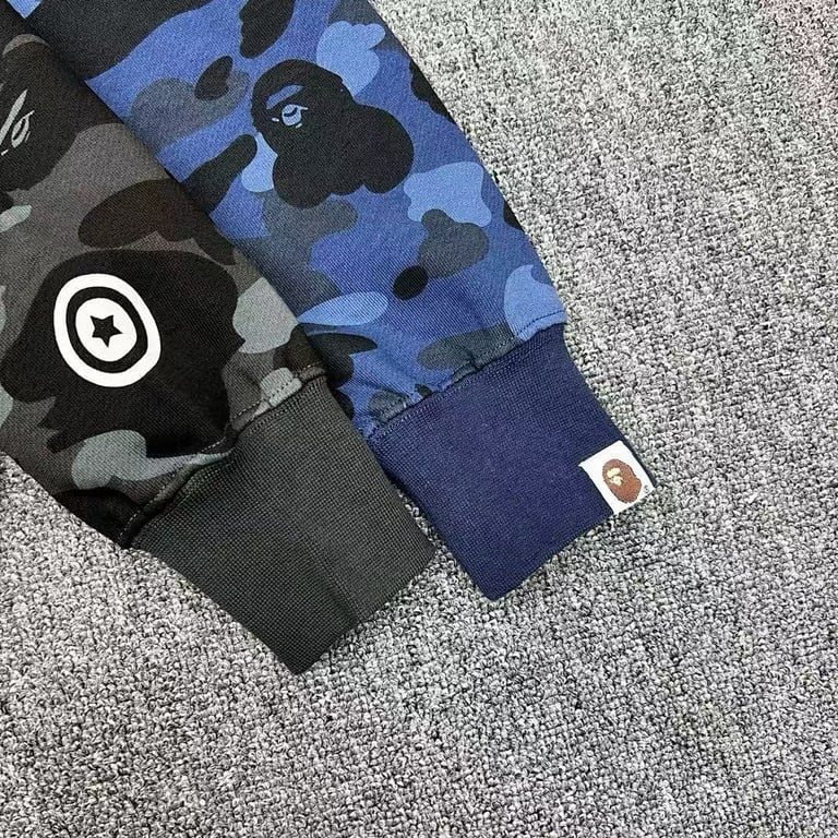 BAPE Shark Full Zip Split Camo Hoodie - 7