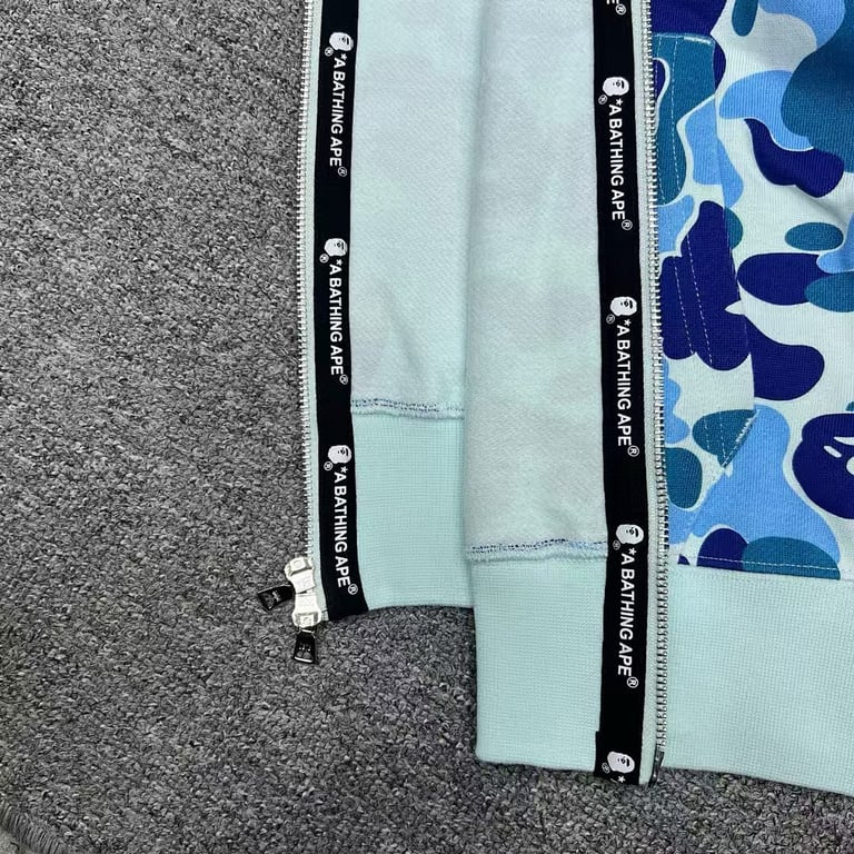 BAPE Double Hood Shark Full Zip Hoodie - 11