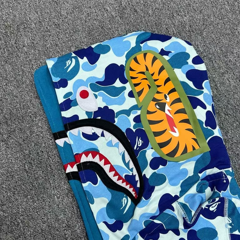 BAPE Double Hood Shark Full Zip Hoodie - 13