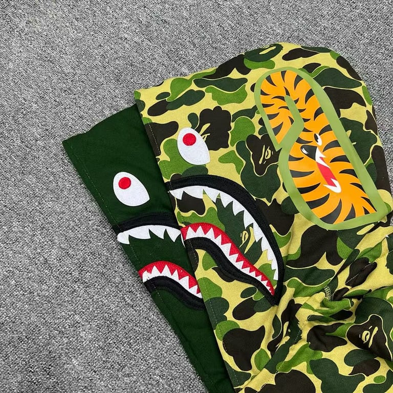 BAPE Double Hood Shark Full Zip Hoodie - 20