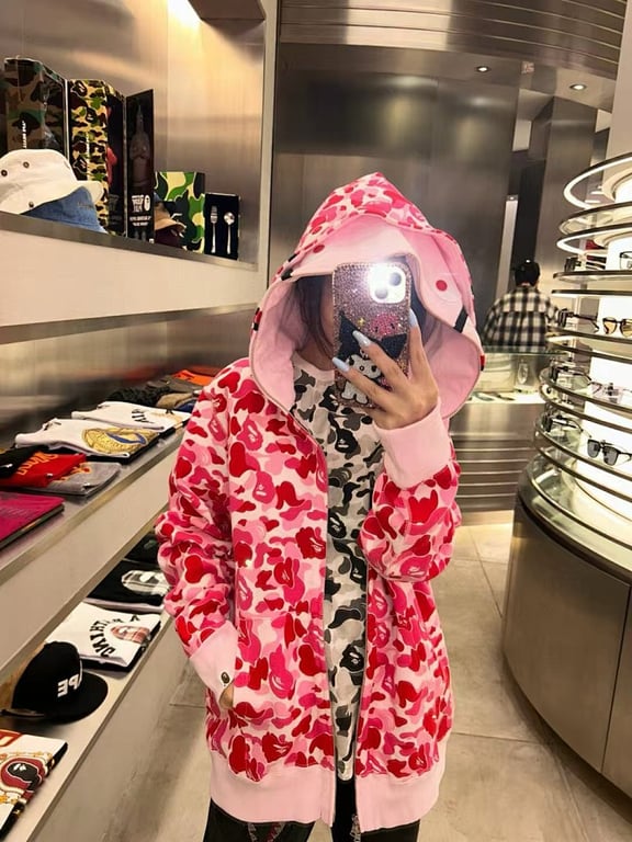 BAPE Double Hood Shark Full Zip Hoodie - 28